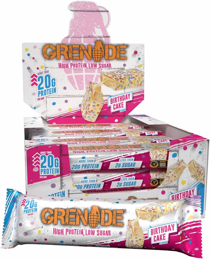 Grenade High Protein, Low Sugar Bar -12 x 60 g