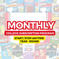 (2025/2026) Monthly College Student SnackBOX Care Package Subscription Program | Snacks Delivered each Month!