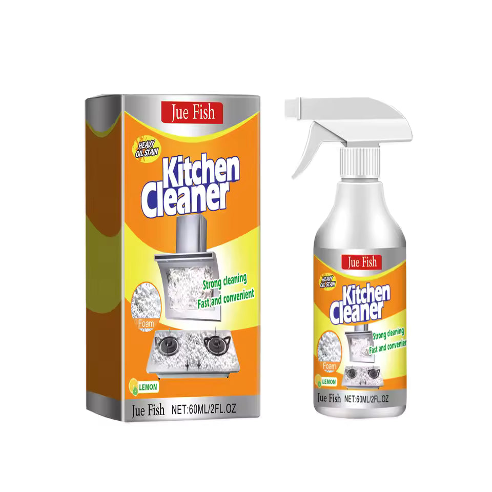 POWERFUL KITCHEN FOAM CLEANFR (60ml *6)  ,Give away 6 pcs of double-layer cleaning cloths and 2 Pair of gloves