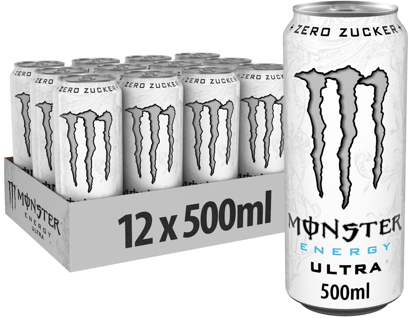 Monster Energy Drink Ultra White Zero Sugar 500ml Pack
