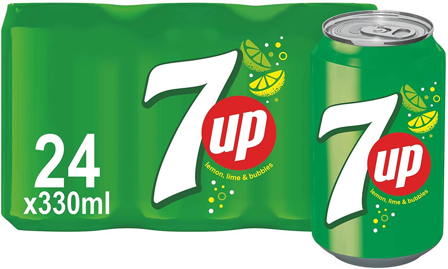 7UP Regular Lemon & Lime Can Pack of 330ml