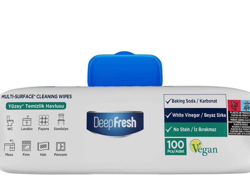DEEP FRESH White Soap Scented Multi Surface Cleaning Wipes – 12 Packs x 100 Wipes