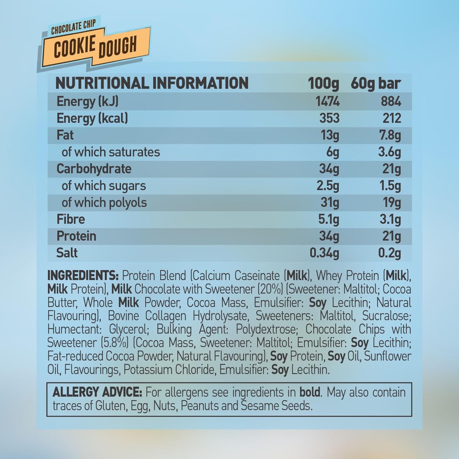 Grenade High Protein, Low Sugar Bar -12 x 60 g