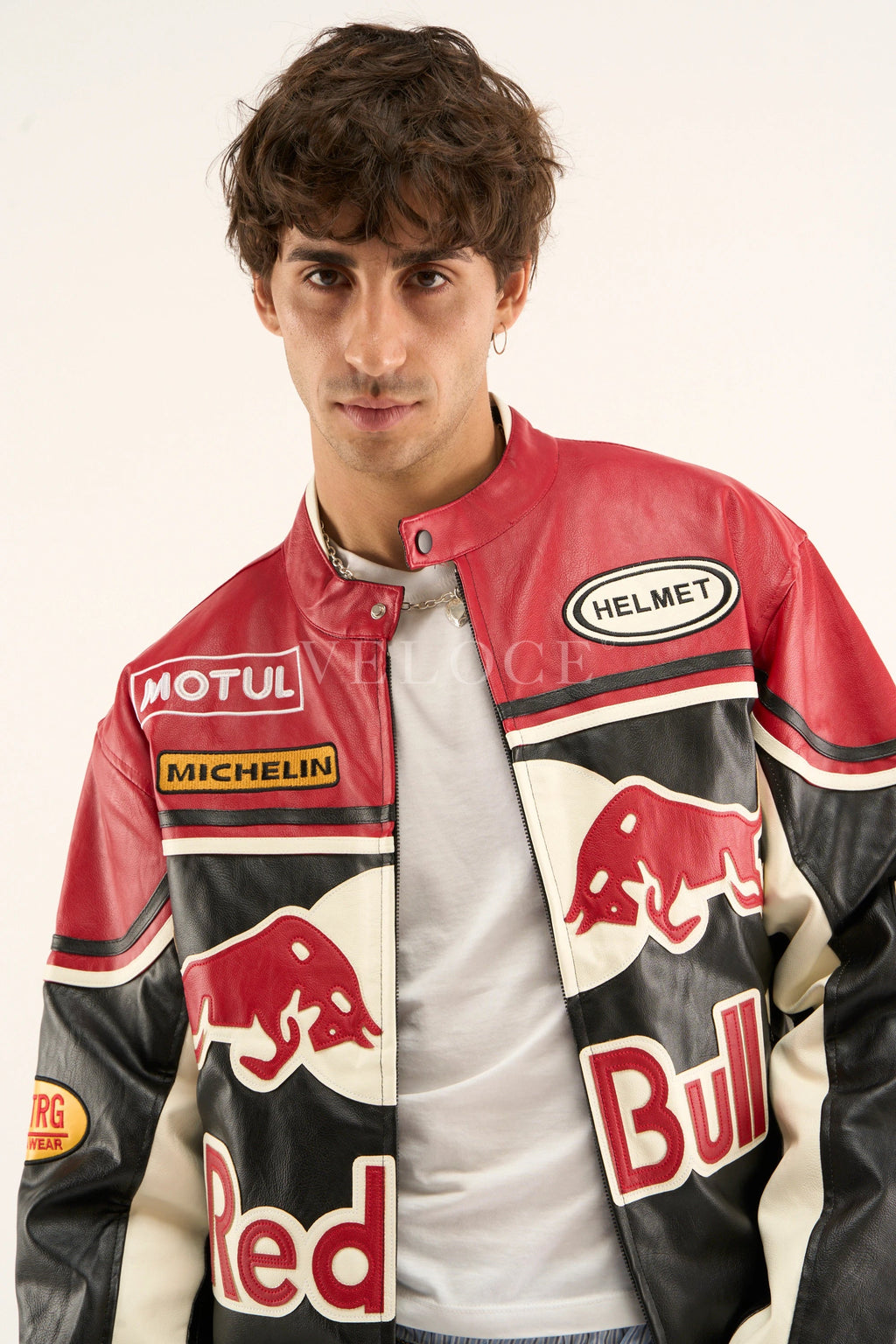 Red Bull Leather Racing Jacket