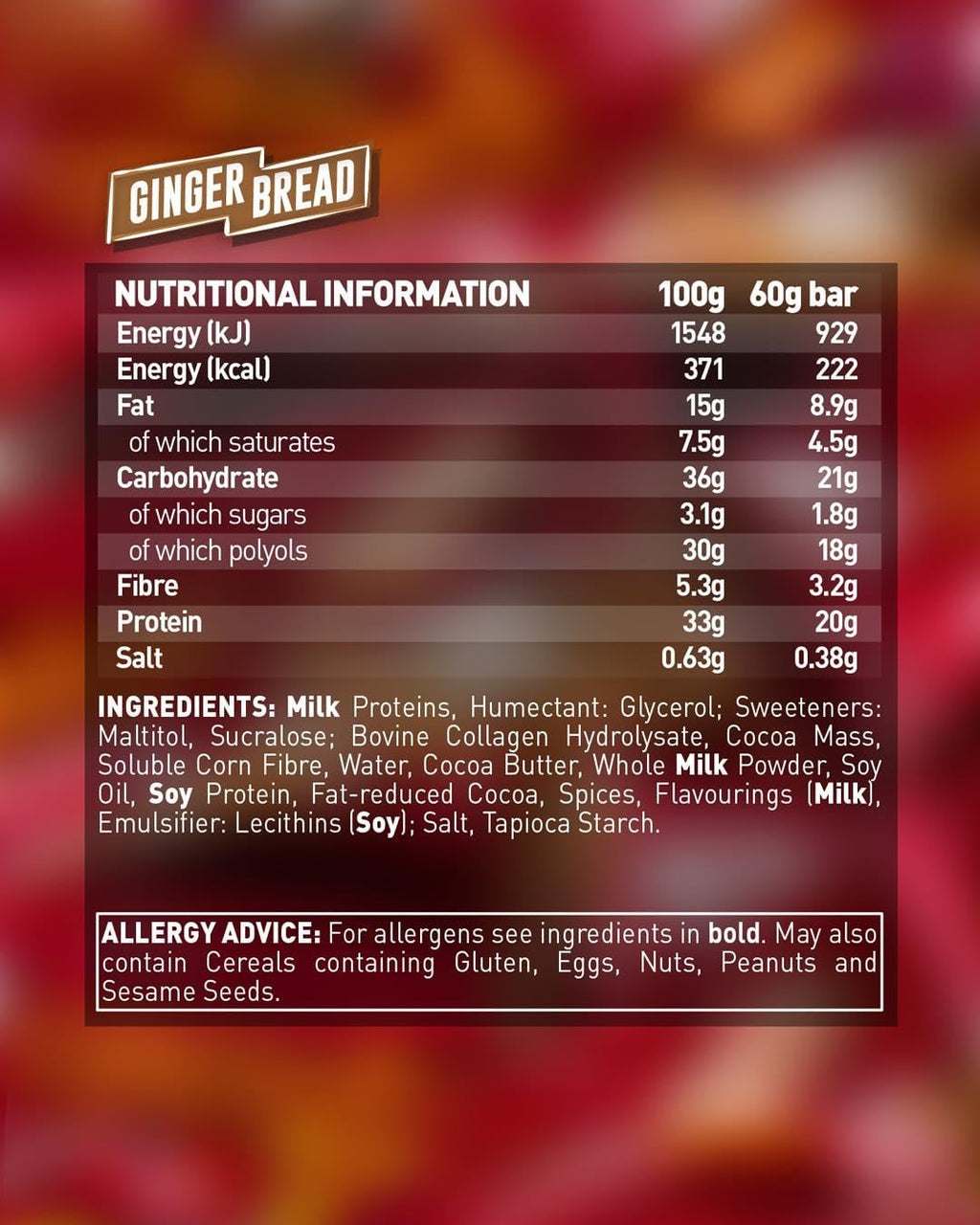 Grenade High Protein, Low Sugar Bar -12 x 60 g