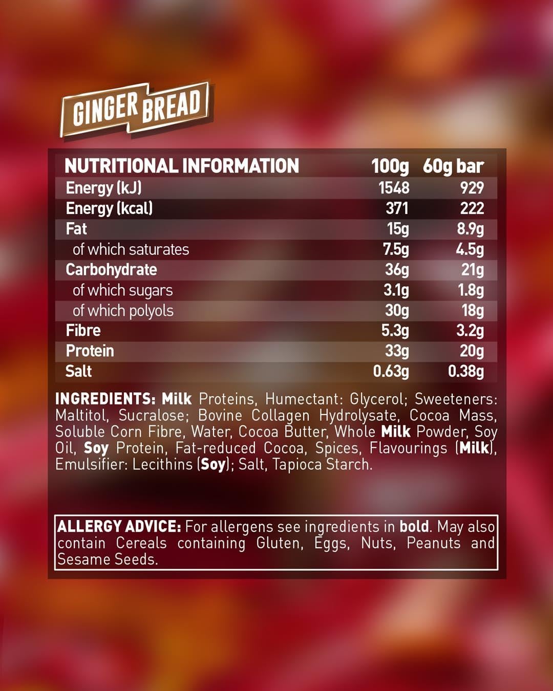 Grenade High Protein, Low Sugar Bar -12 x 60 g