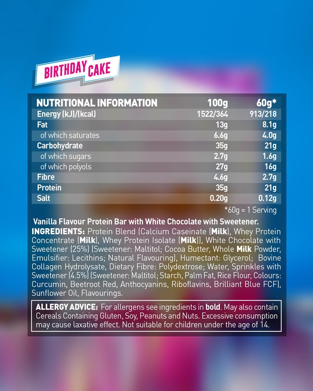 Grenade High Protein, Low Sugar Bar -12 x 60 g