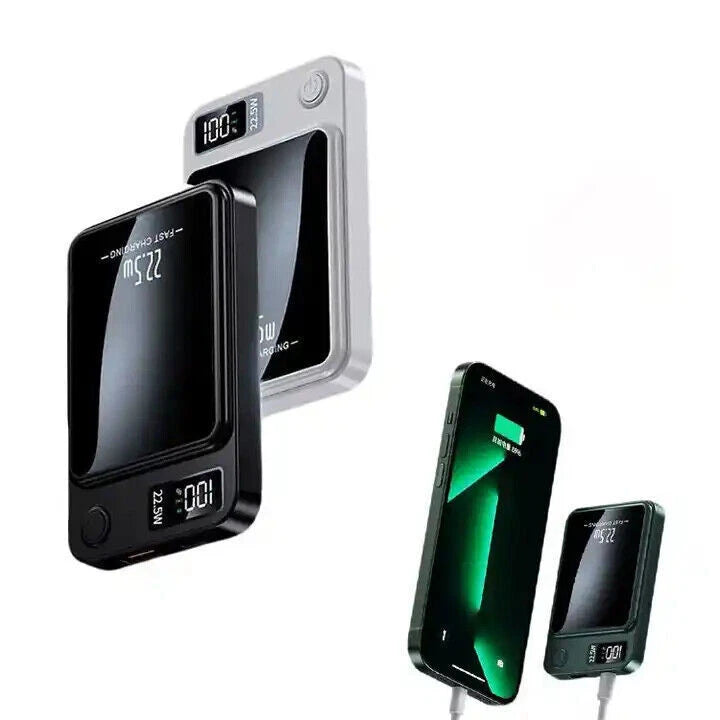 10000mAh Mobile Power Bank, 22.5W/PD20W Super Fast Charge, Magnetic Suction