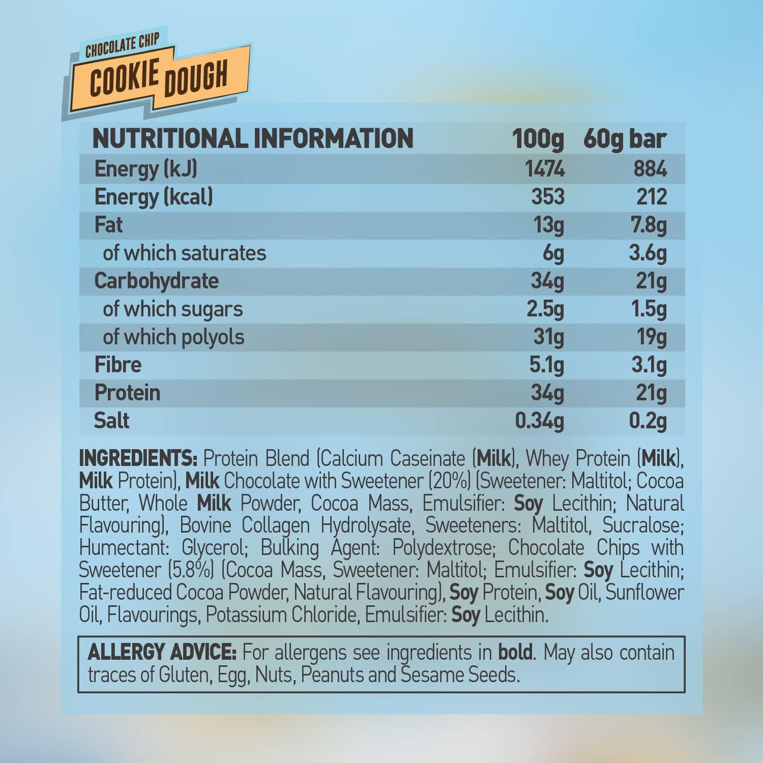 Grenade High Protein, Low Sugar Bar -12 x 60 g