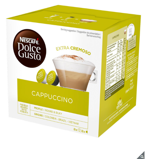NESCAF Dolce Gusto Cappuccino Extra Cremoso Coffee Pods, (3 x 8) Pack 24 Servings
