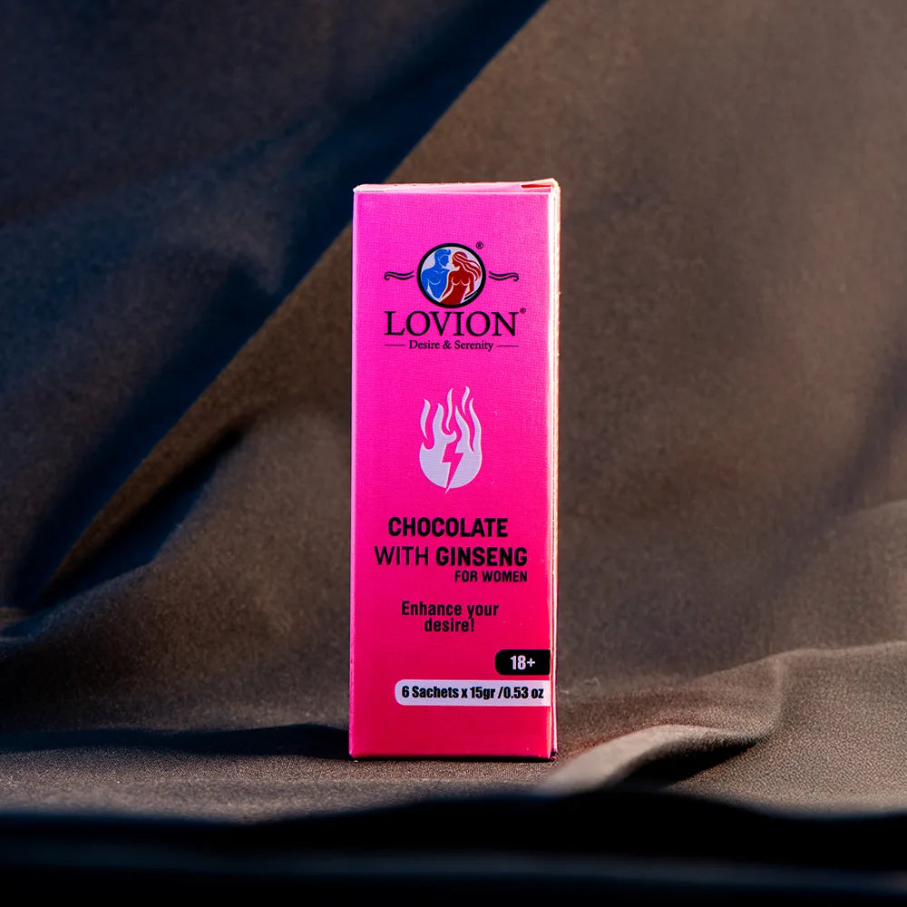 Lovion  Aphrodisiac Chocolate with Ginseng (1 Box-6 pcs sachets)