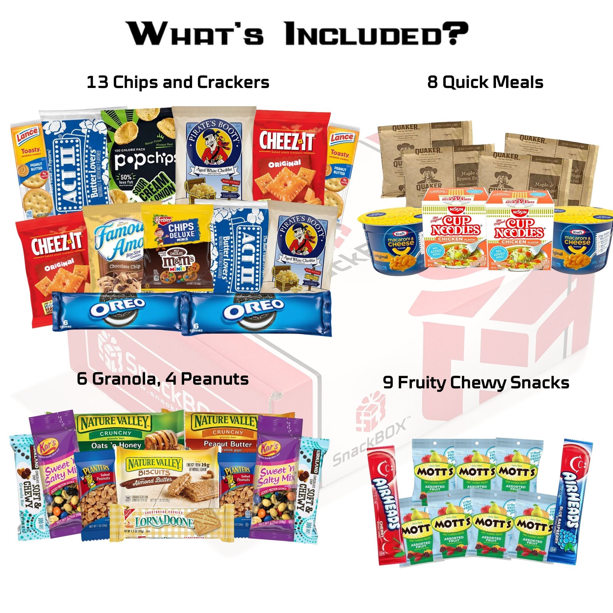 *Quick Meals* Original SnackBOX Care Package (40 Snacks)
