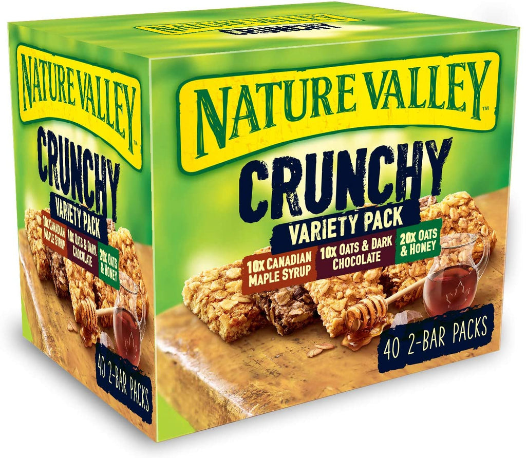 Nature Valley Crunchy Bars Variety Pack Pack of 40 x 42g