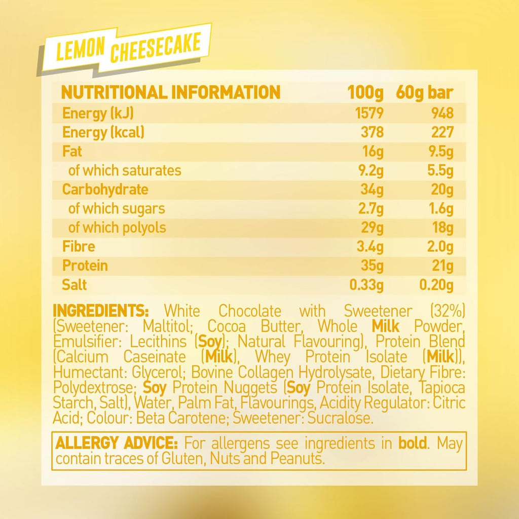 Grenade High Protein, Low Sugar Bar -12 x 60 g