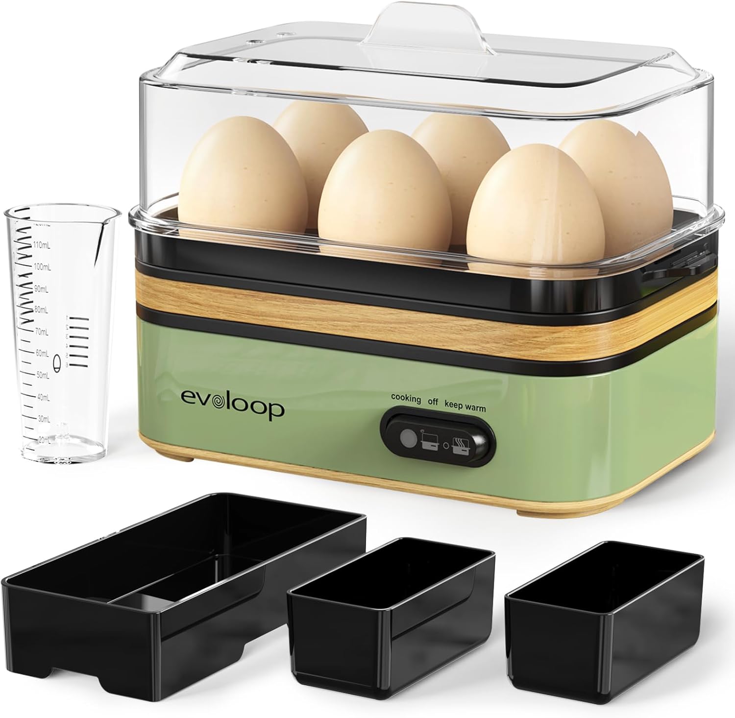 Egg Cooker Electric 6 Eggs Capacity