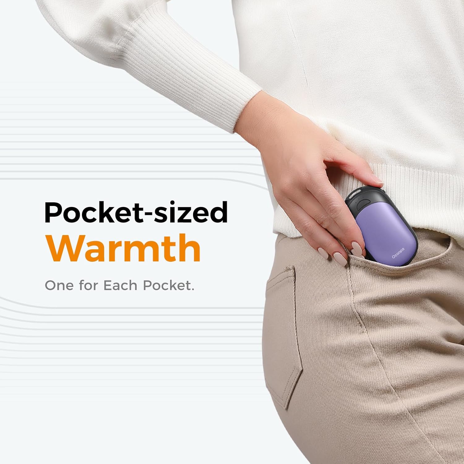 OCOOPA UT3 Lite Magnetic Hand Warmers Rechargeable 2 pack