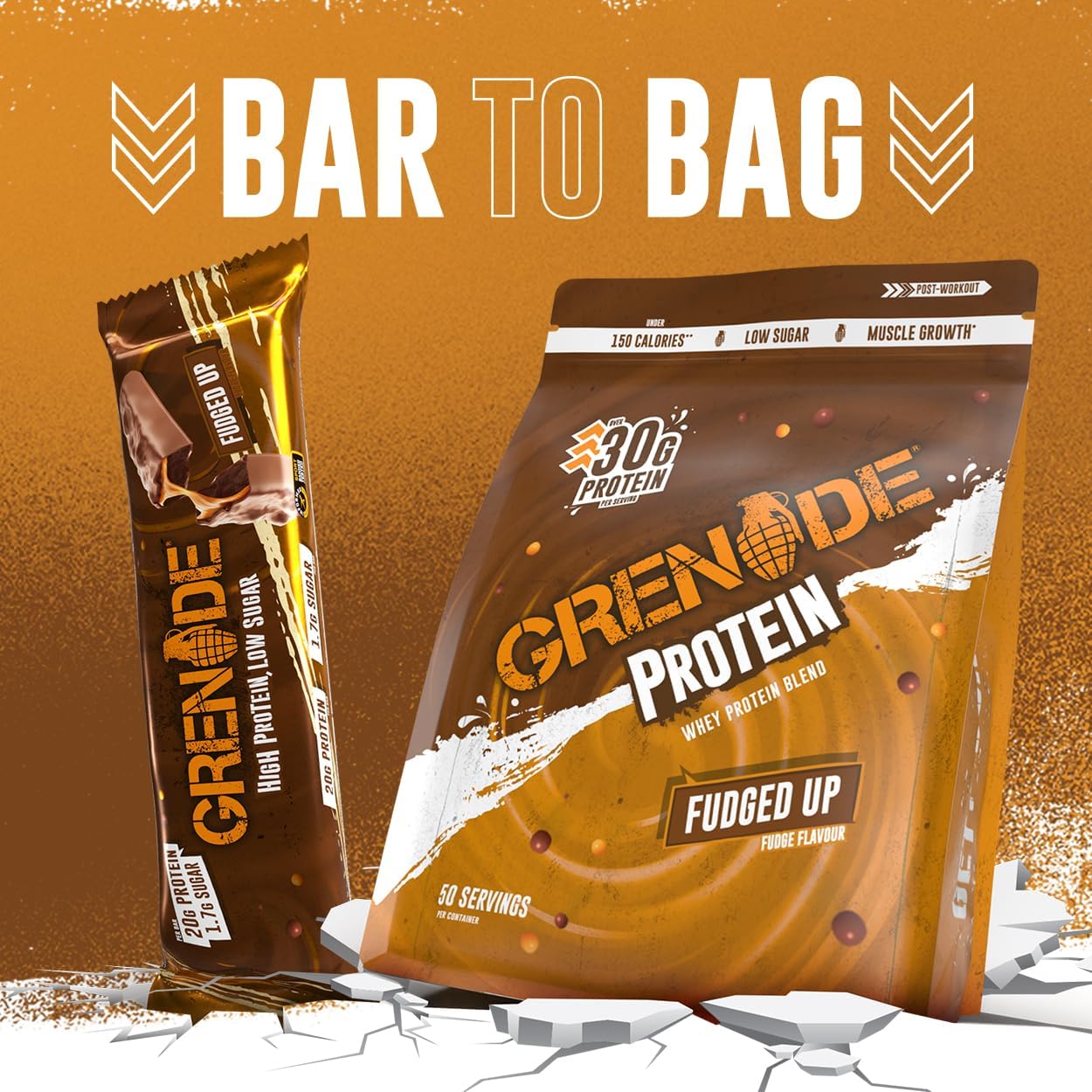 Grenade High Protein, Low Sugar Bar -12 x 60 g