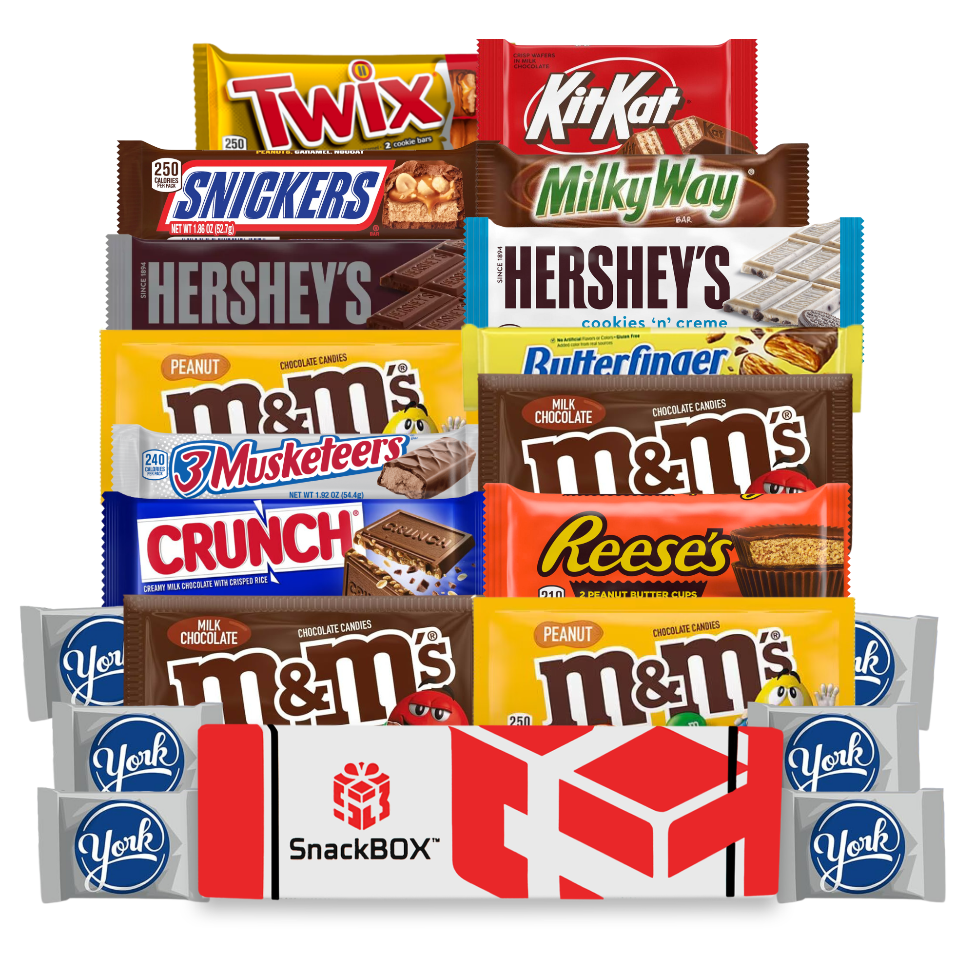 *NEW* Chocolate Candy Bar Box (20 Snacks)