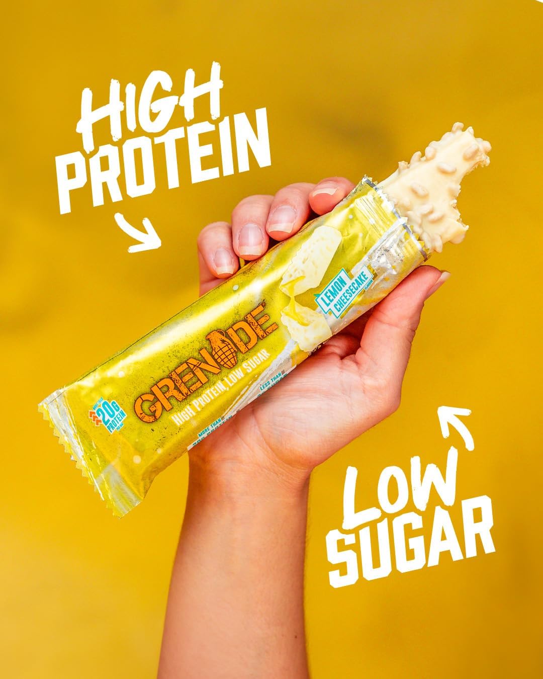 Grenade High Protein, Low Sugar Bar -12 x 60 g