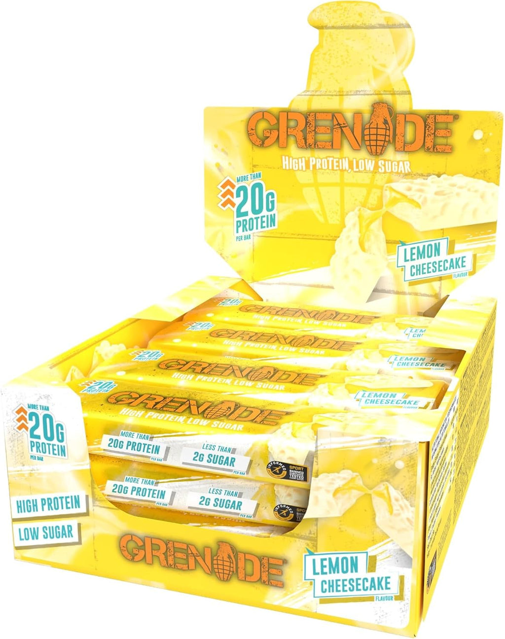 Grenade High Protein, Low Sugar Bar -12 x 60 g