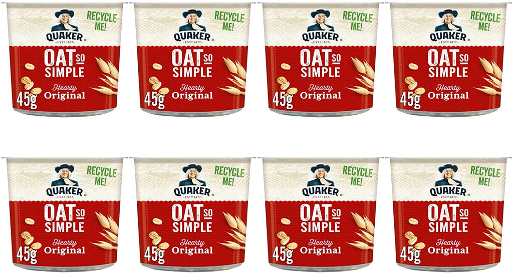 Quaker Oat So Simple Original Porridge Pots Pack of 8x45g