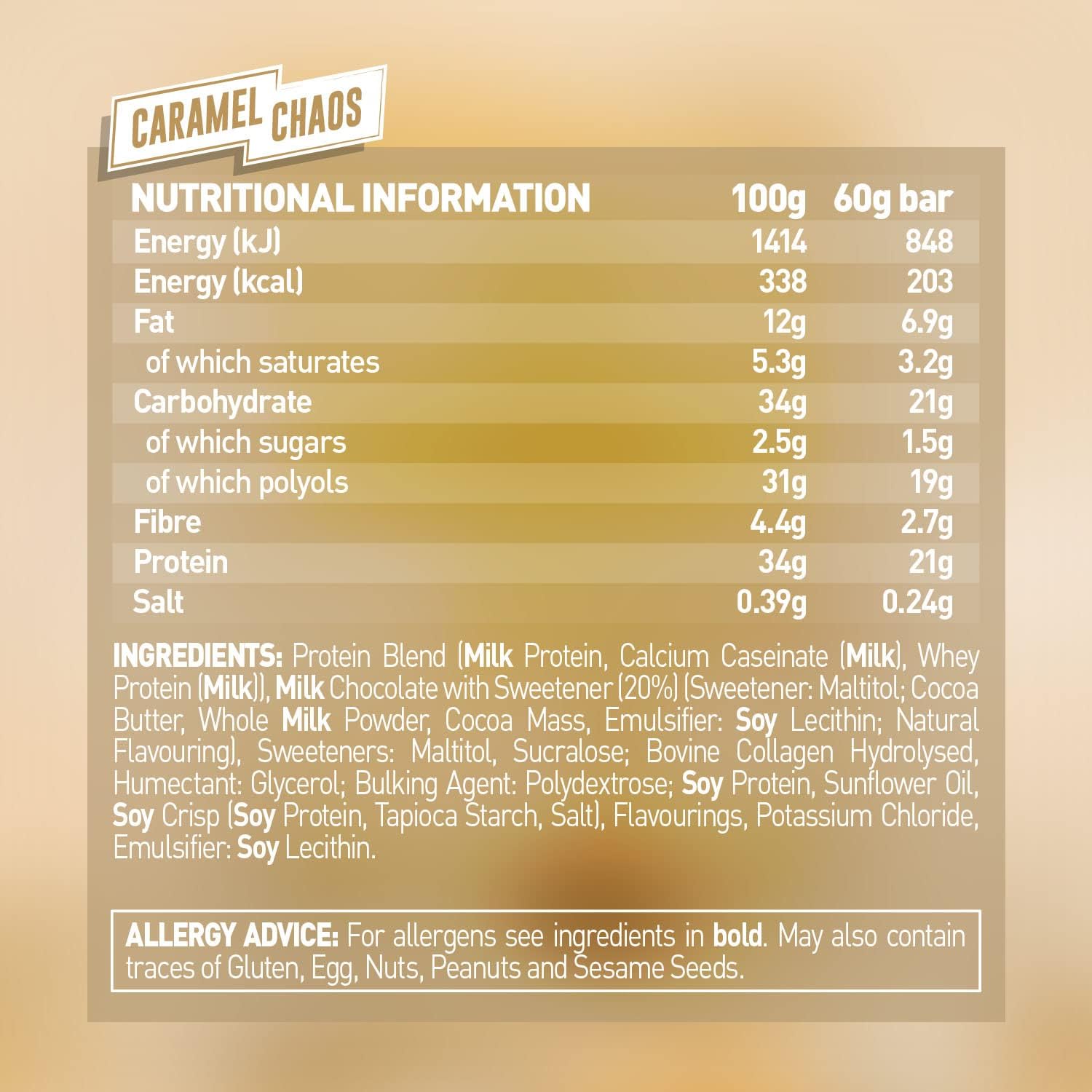 Grenade High Protein, Low Sugar Bar -12 x 60 g