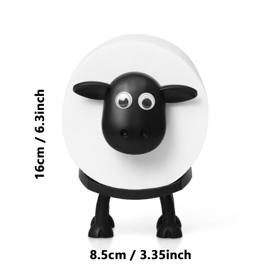 💥Sheep Toilet Roll Holder – Funny Toilet Paper Holder （6 PCS） .Free 12 rolls of tissues
