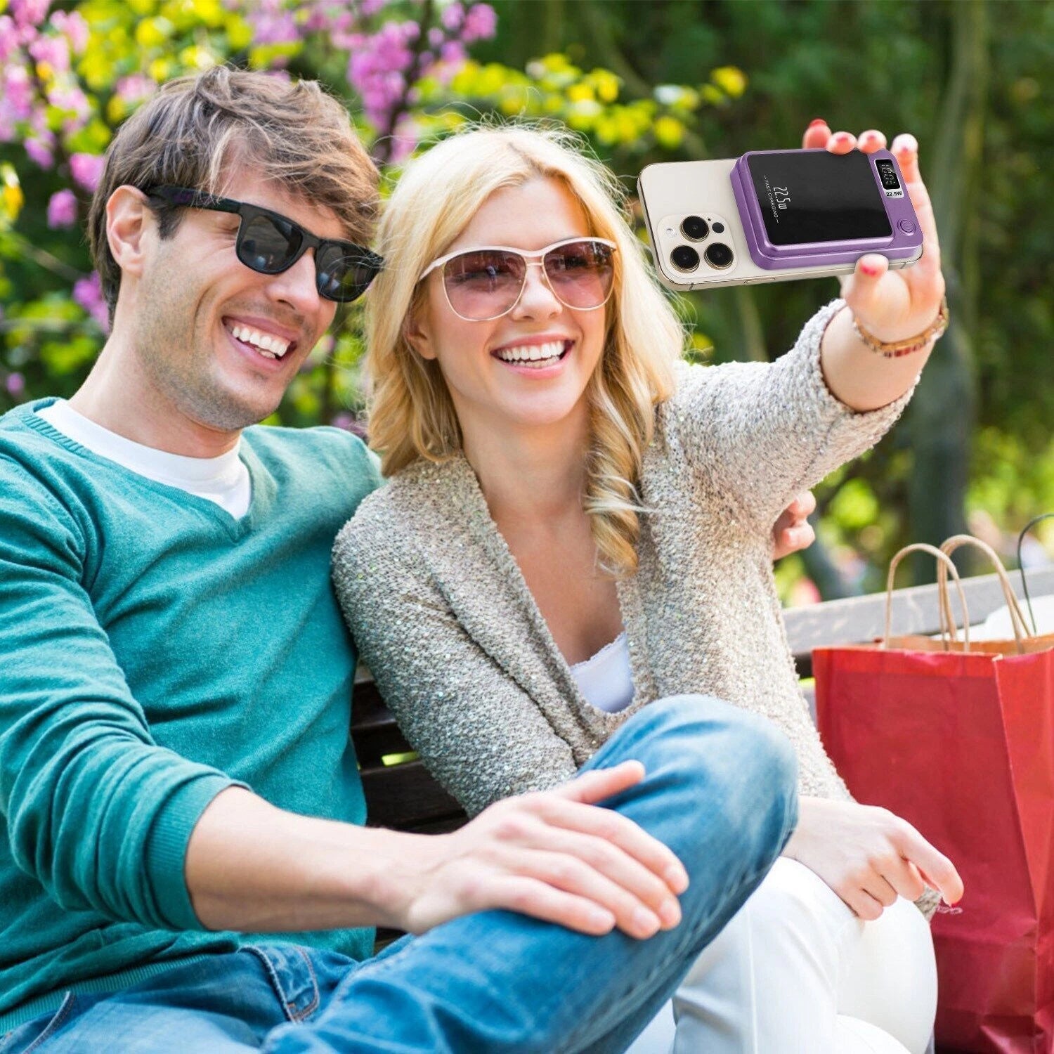 10000mAh Mobile Power Bank, 22.5W/PD20W Super Fast Charge, Magnetic Suction