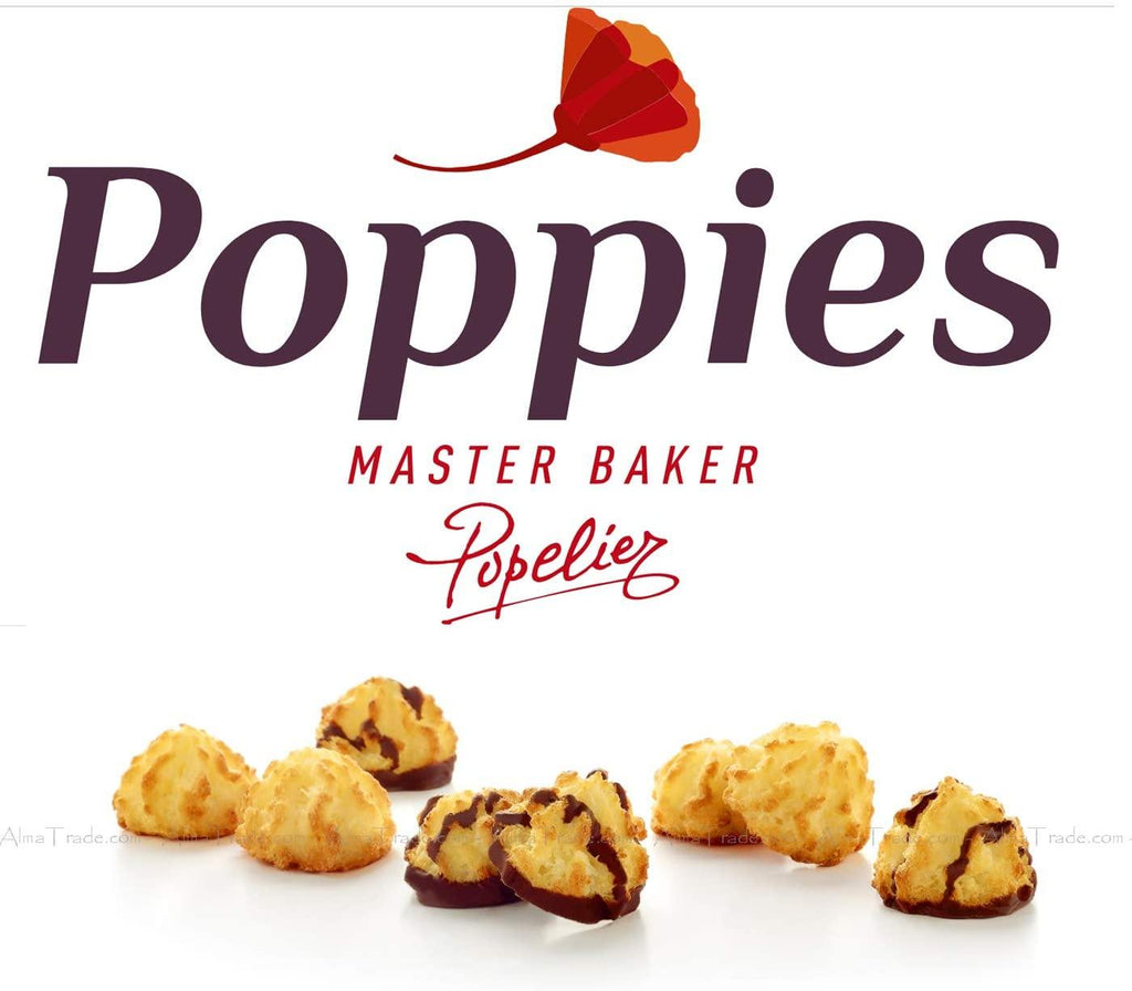 Poppies Master Baker Mini Coconut Macaroons With Belgian Chocolate Pack 700g