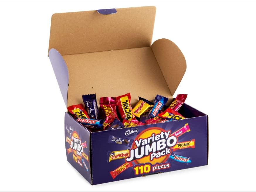 Cadbury Variety Jumbo Pack 110 Pieces 1.56kg