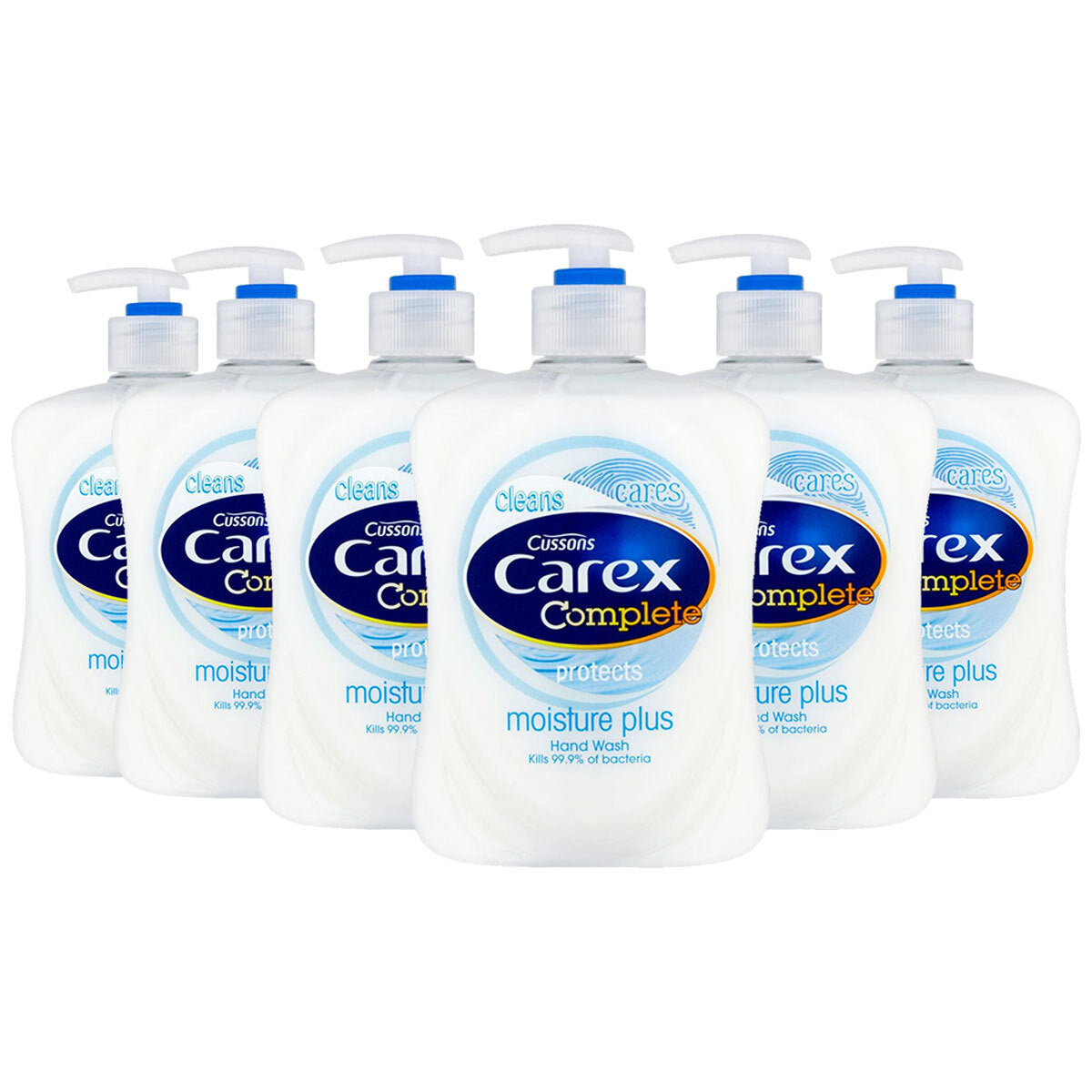 Carex Antibacterial Liquid Moisture Hand Wash, 6 x 500ml – Pack of 6