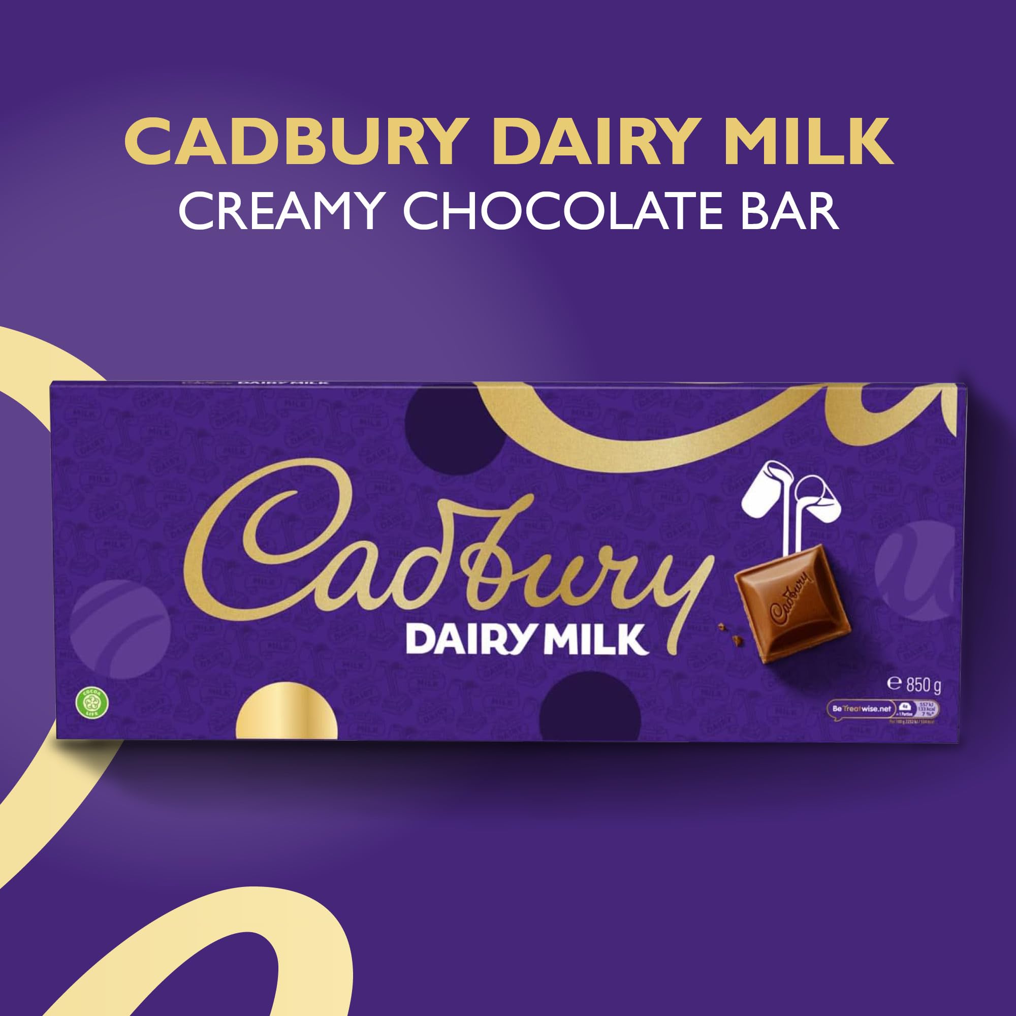 Cadbury Dairy Milk Chocolate Bar Extra Large 850g（Clearance sale, limited quantity）