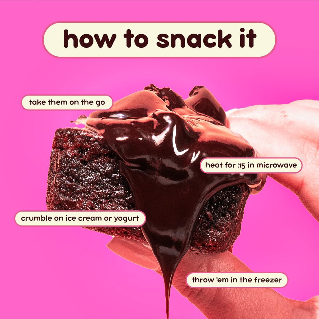 Prime Bites Protein Brownie | High Protein, Collagen Fortified Low Sugar Treat |12 Bars per Box (Buy 1 get 2)