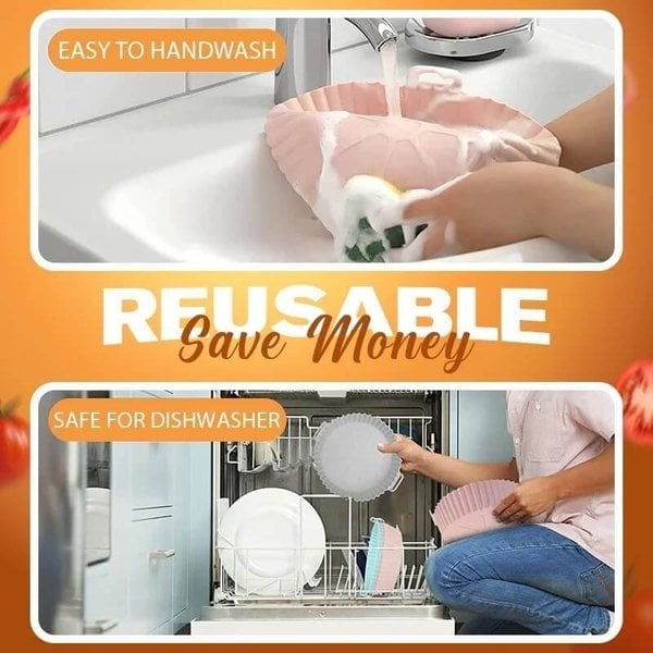 Reusable heat-resistant baking tray 【💞food grade silicone💞easy to clean】BUY 3 GET 2 FREE (5PCS)