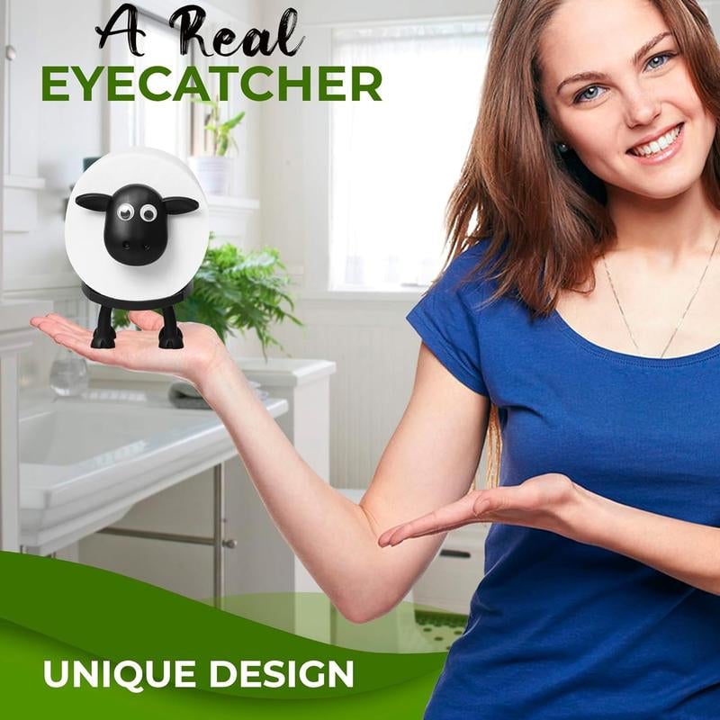 💥Sheep Toilet Roll Holder – Funny Toilet Paper Holder （6 PCS） .Free 12 rolls of tissues