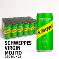 Schweppes Virgin Mojito Tray (330ml x 24) – Refreshing Non-Alcoholic Lime & Mint Drink