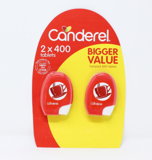 Canderel Low Calorie Sweetener Capsules (Pack of -2×400)