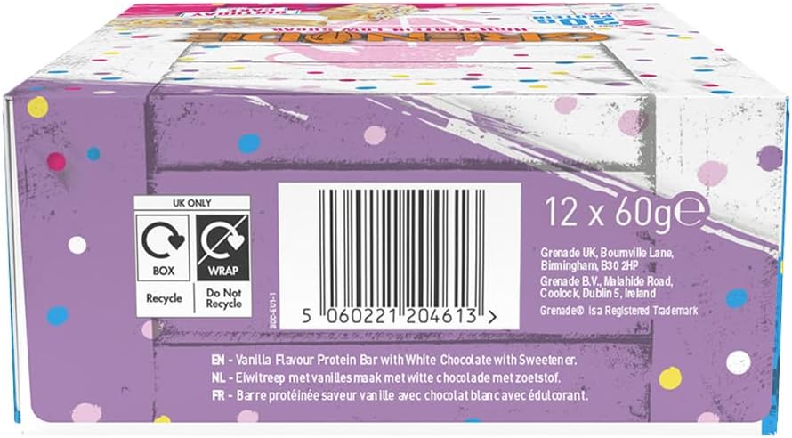 Grenade High Protein, Low Sugar Bar -12 x 60 g