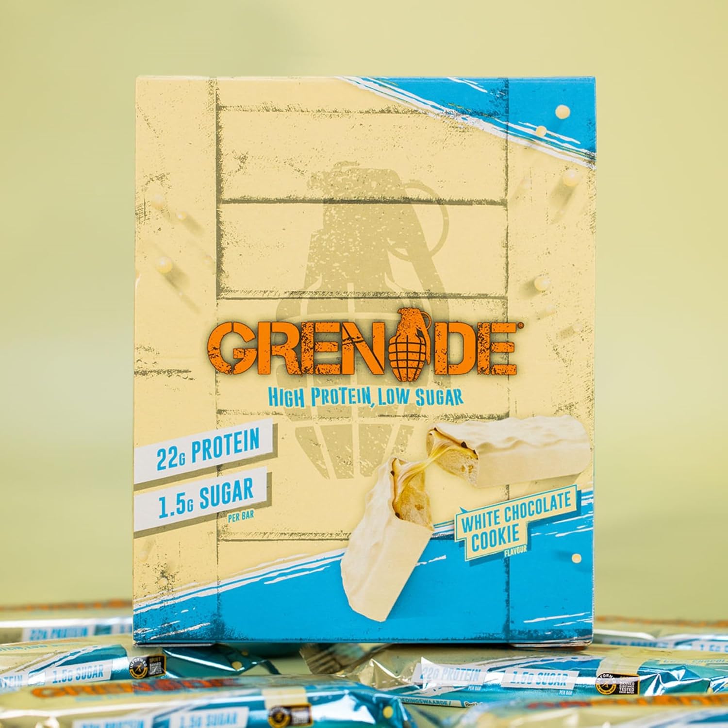Grenade High Protein, Low Sugar Bar -12 x 60 g
