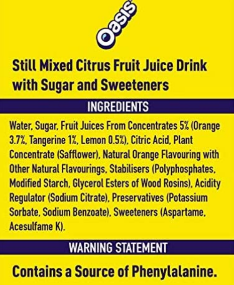 Oasis Citrus Punch 500ml Bottles – 12 Pack