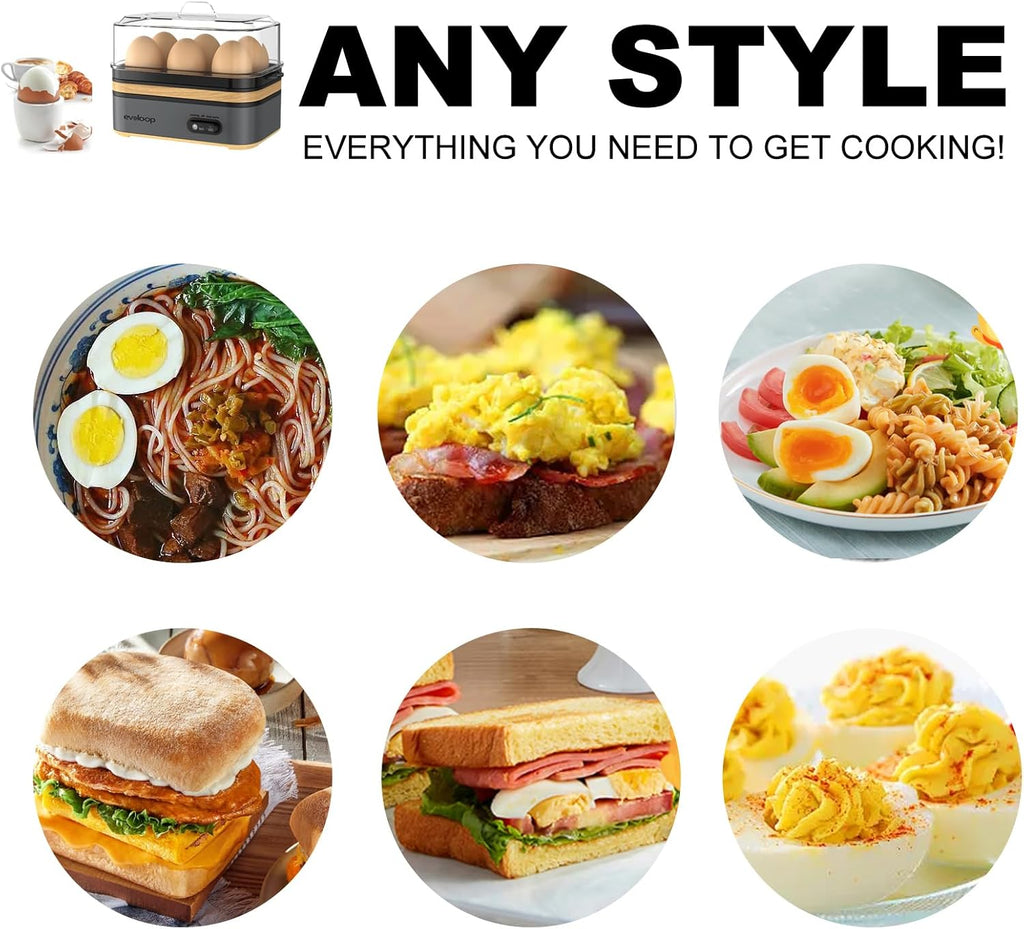 Egg Cooker Electric 6 Eggs Capacity