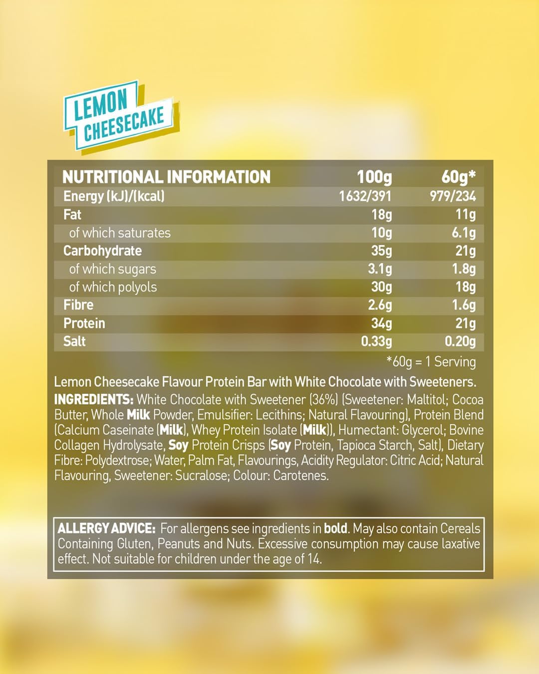 Grenade High Protein, Low Sugar Bar -12 x 60 g