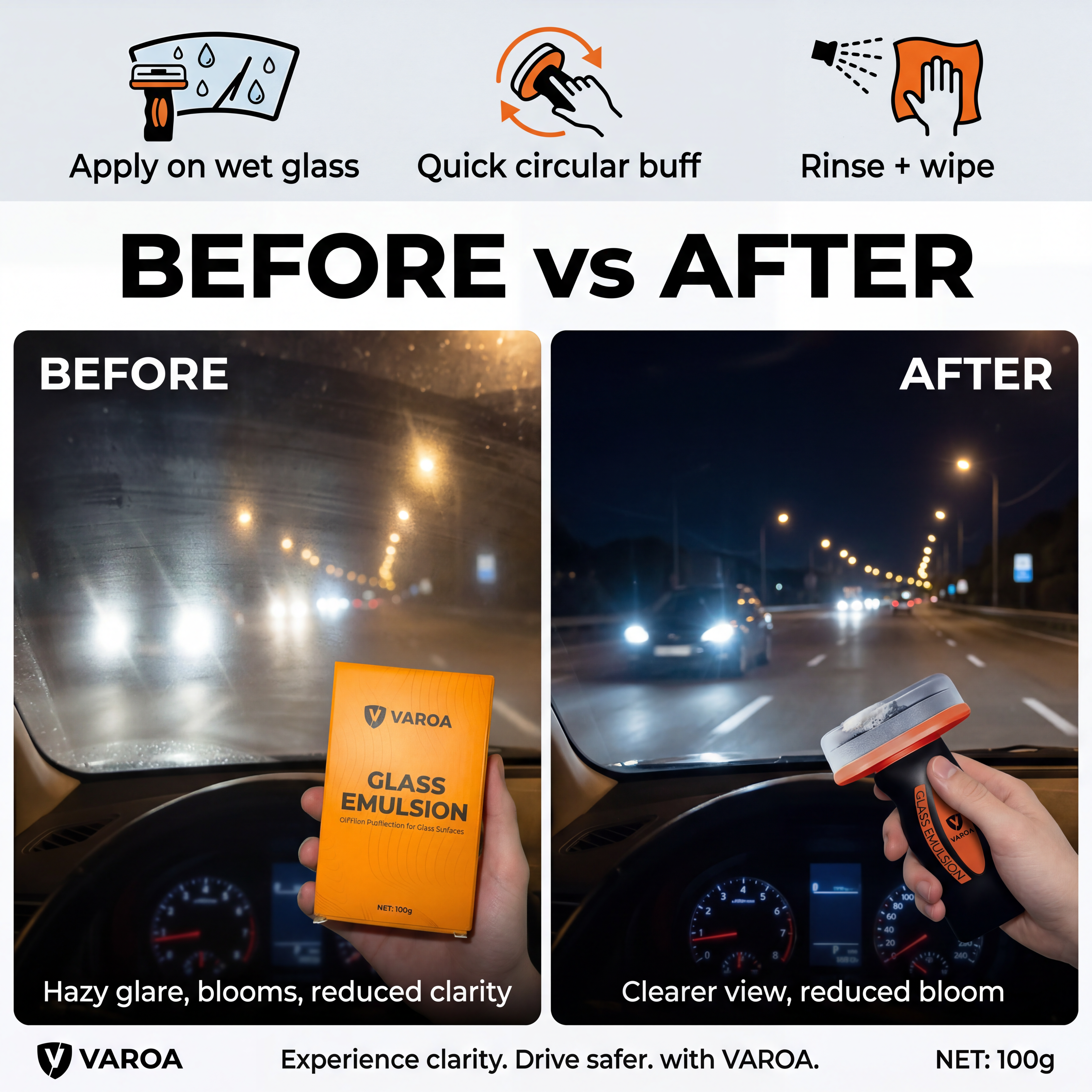 Glass Oil Film Remover